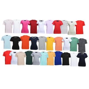 Fashion 100 - Pack Ladies V Neck Heavy Duty, 180 GSM T-shirts, Assorted Colors